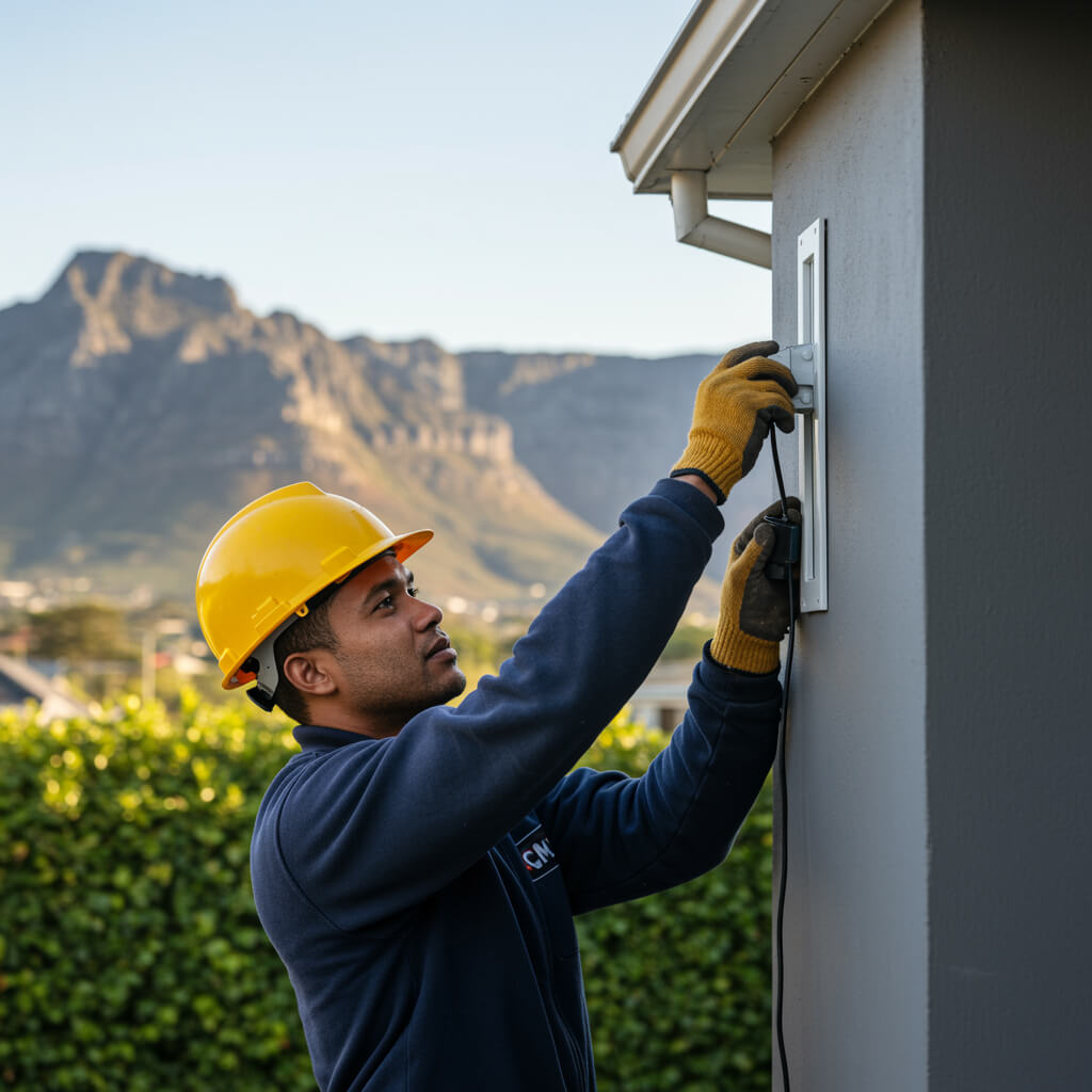 Residential electrical inspection in progress – electrical services Cape Town